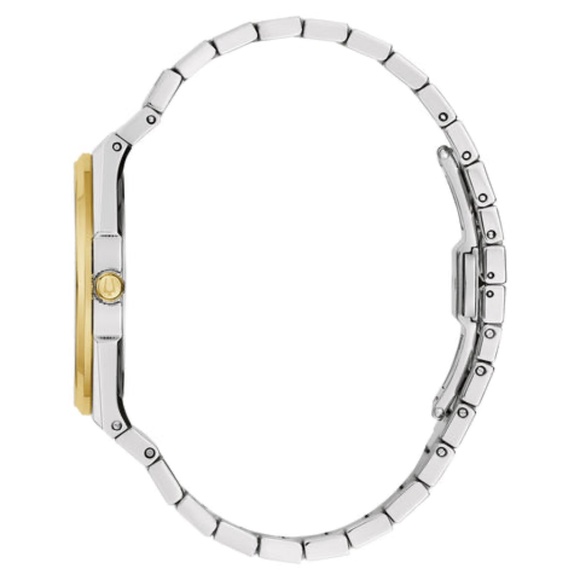 Classic Two Tone Stainless Steel Quartz Men's Watch - Picture 2 of 7